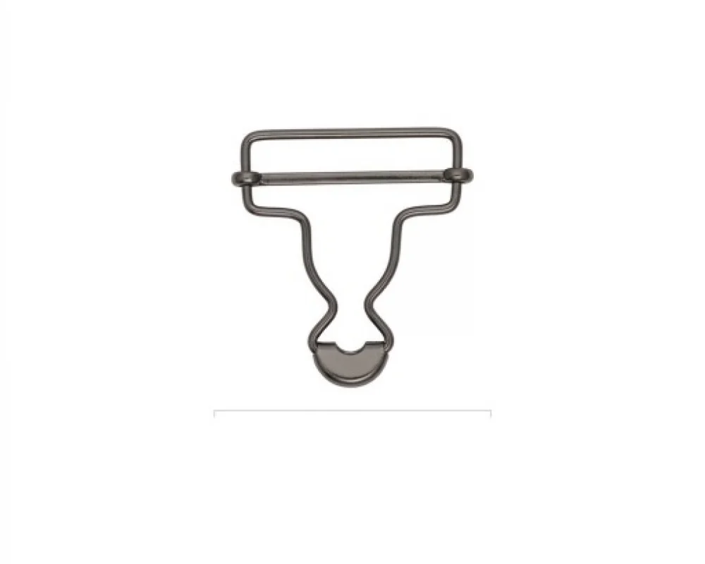 A-49 Salopette Buckle Wıth Sıngle Adjustment Wıth Standart Head - Siyah Free Nikel