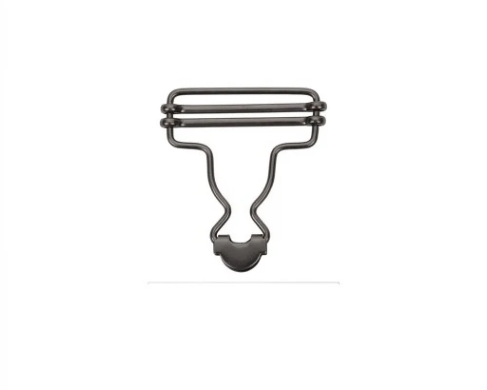 A-49 Salopette Buckle Wıth Double Adjustment Wıth Calassıc Head - Siyah Free Nikel