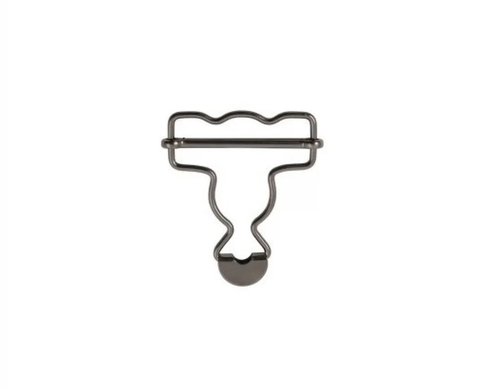 B-30 Dalgalı Salopette Buckle Wıth Sıngle Adjustment Wıth Standart Head - Siyah Nikel*