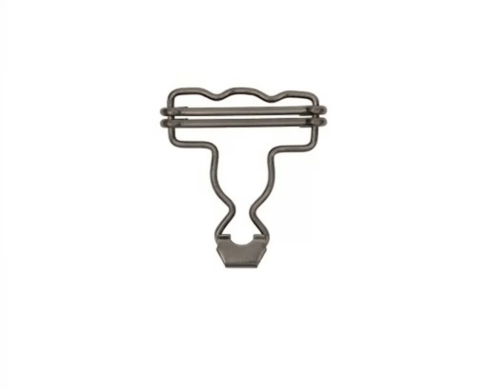 B-30 Dalgalı Salopette Buckle Wıth Double Adjustment Wıth Speacıal Head - Siyah Free Nikel