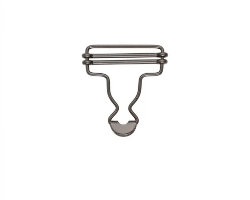 B-35 Salopette Buckle Wıth Double Adjustment Wıth Speacıal Head - Siyah Free Nikel