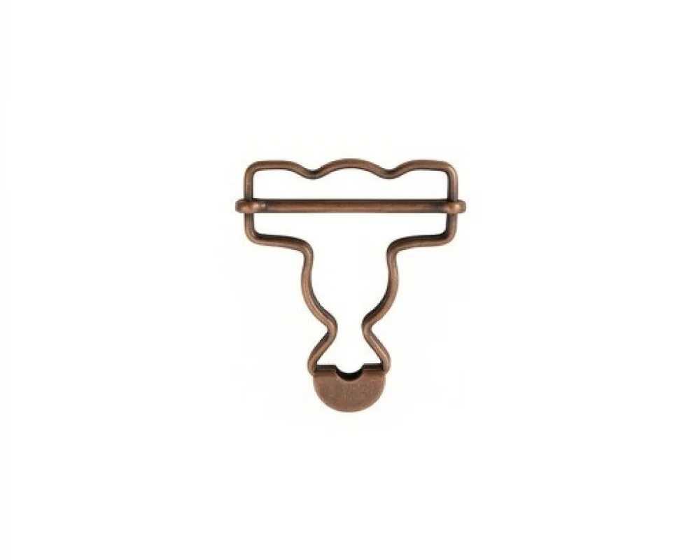 B-35 Dalgalı Salopette Buckle Wıth Sıngle Adjustment Wıth Standart Head - Bakır Oksit