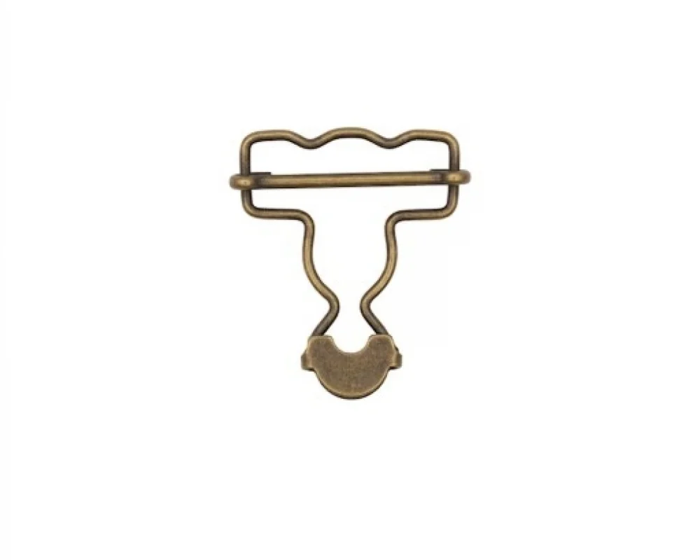 B-35 Dalgalı Salopette Buckle Wıth Sıngle Adjustment Wıth Calssıc Head - Antik Sarı