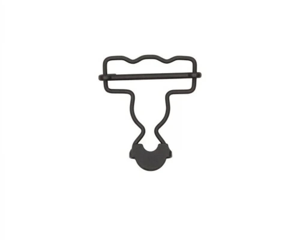 B-35 Dalgalı Salopette Buckle Wıth Sıngle Adjustment Wıth Calssıc Head - Avrupa Siyah Oksit