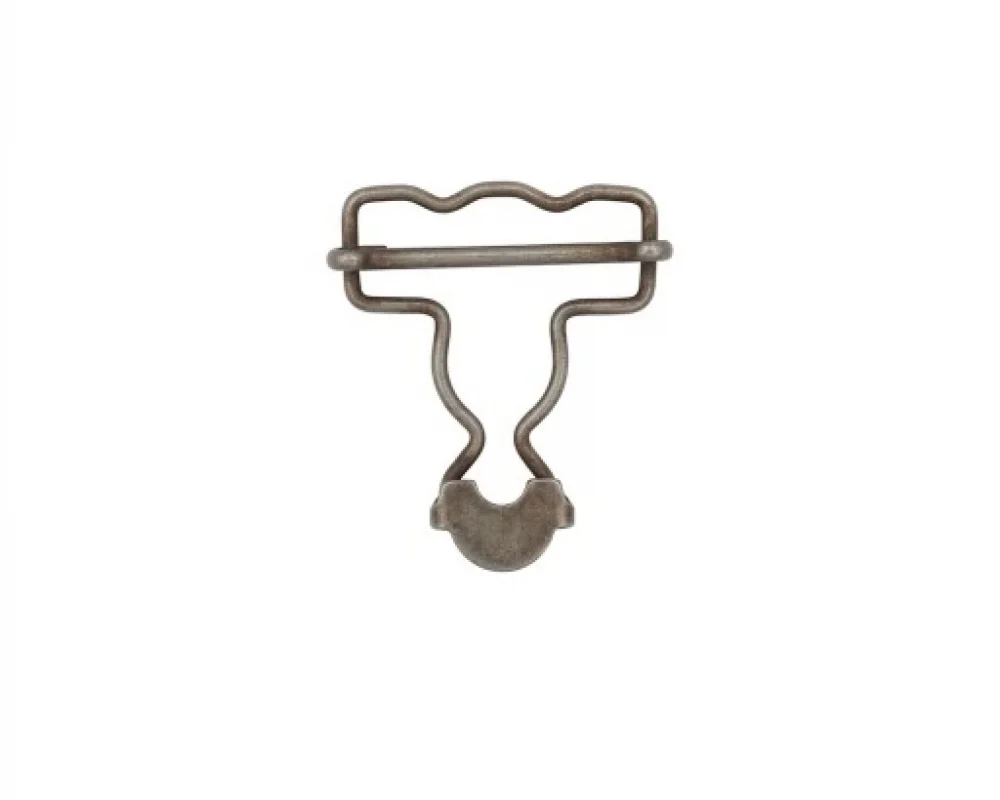 B-35 Dalgalı Salopette Buckle Wıth Sıngle Adjustment Wıth Calssıc Head - Kalay Oksit