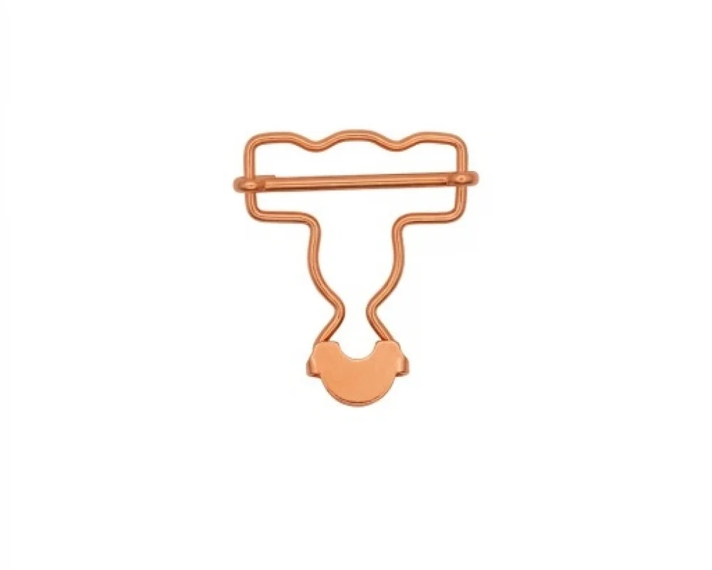 B-35 Dalgalı Salopette Buckle Wıth Sıngle Adjustment Wıth Calssıc Head - Bakır