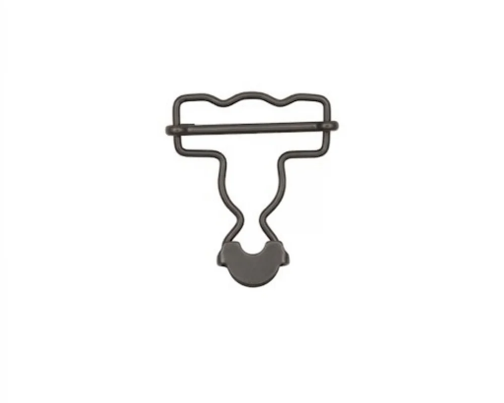 B-35 Dalgalı Salopette Buckle Wıth Sıngle Adjustment Wıth Calssıc Head - Siyah Nikel*