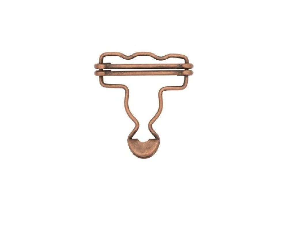 B-35 Dalgalı Salopette Buckle Wıth Double Adjustment Wıth Speacıal Head - Bakır Oksit