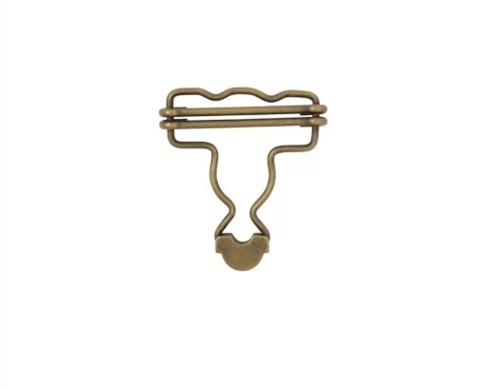 B-35 Dalgalı Salopette Buckle Wıth Double Adjustment Wıth Calassıc Head - Antik Sarı
