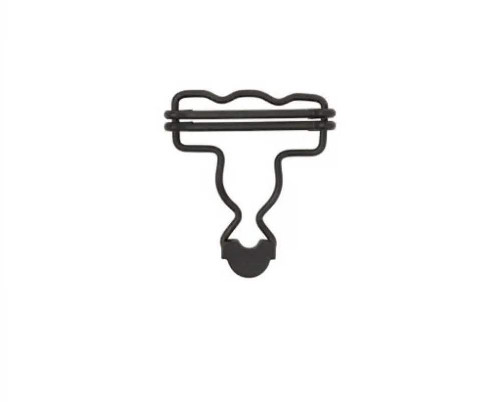 B-35 Dalgalı Salopette Buckle Wıth Double Adjustment Wıth Calassıc Head - Avrupa Siyah Oksit