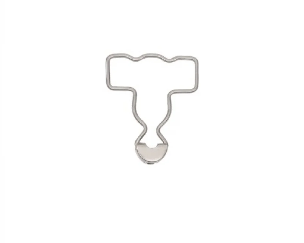 B-40 Dalgalı Salopette Buckle Wıthout Adjustment Wıth Standart Head - Mat Free Nikel