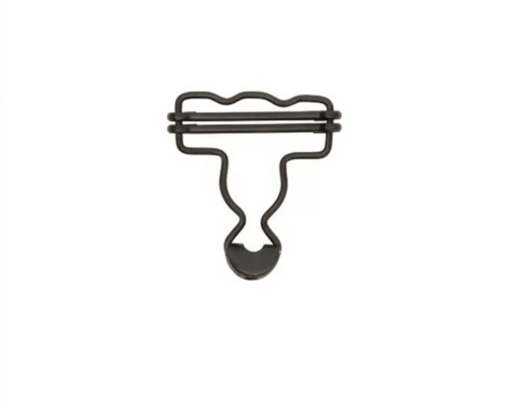B-40 Dalgalı Salopette Buckle Wıth Double Adjustment Wıth Speacıal Head - Avrupa Siyah Oksit