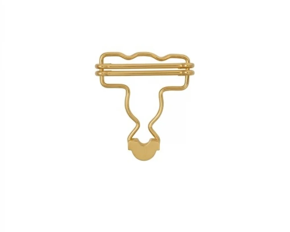 B-40 Dalgalı Salopette Buckle Wıth Double Adjustment Wıth Calassıc Head - Sıcak Sarı Free Nikel