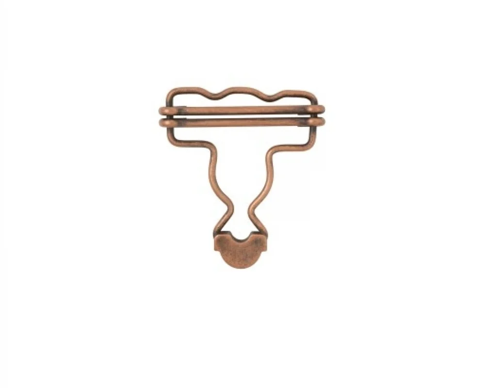 B-40 Dalgalı Salopette Buckle Wıth Double Adjustment Wıth Calassıc Head - Bakır Oksit