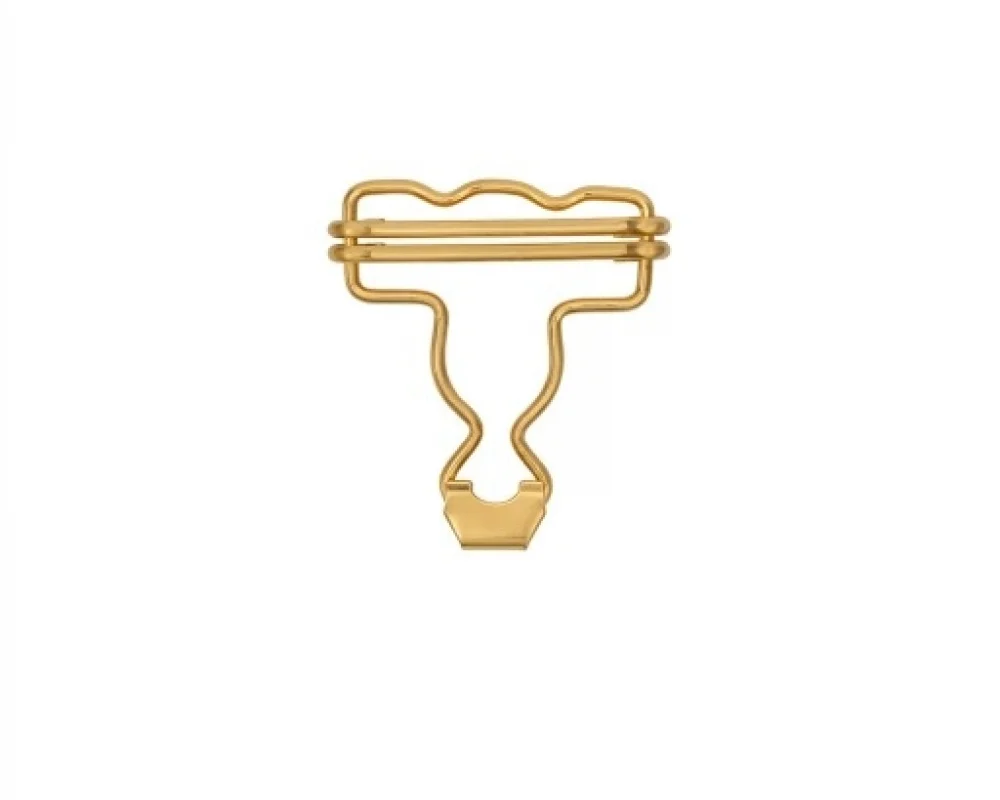 B-40 Dalgalı Salopette Buckle Wıth Double Adjustment Wıth Speacıal Head - Sıcak Sarı Free Nikel