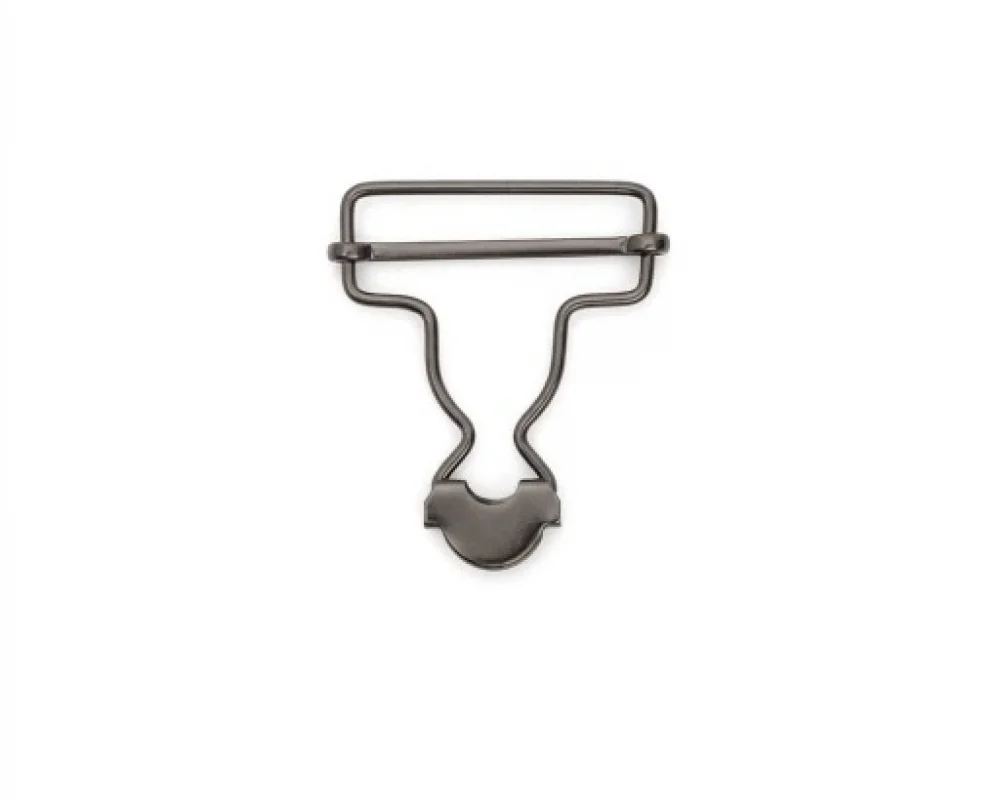 B-40 Düz Salopette Buckle Wıth Sıngle Adjustment Wıth Calssıc Head - Siyah Nikel*