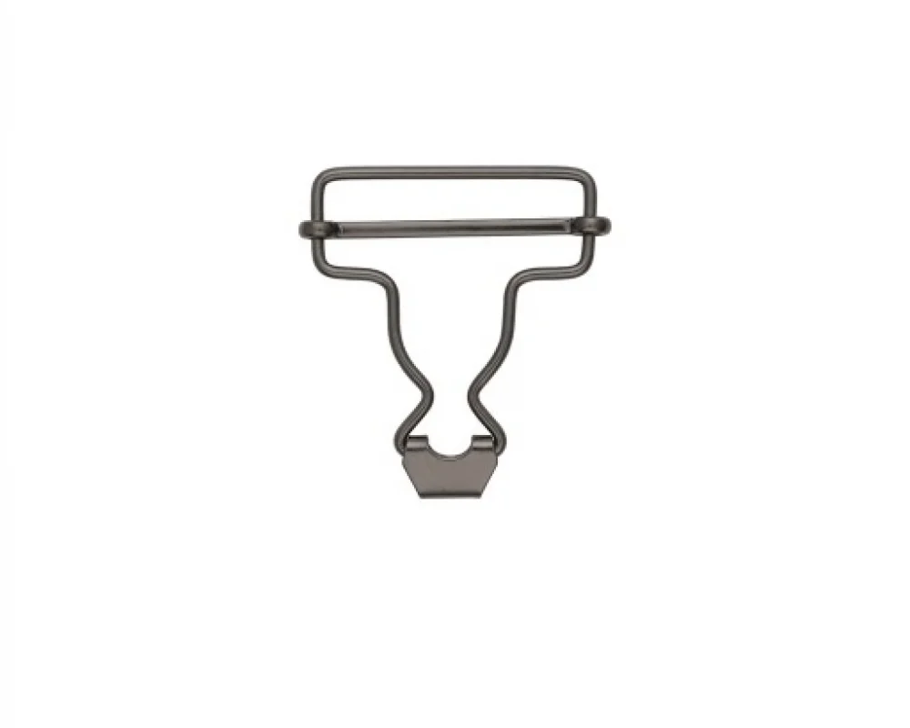 B-40 Düz Salopette Buckle Wıth Sıngle Adjustment Wıth Specıal Head - Siyah Free Nikel