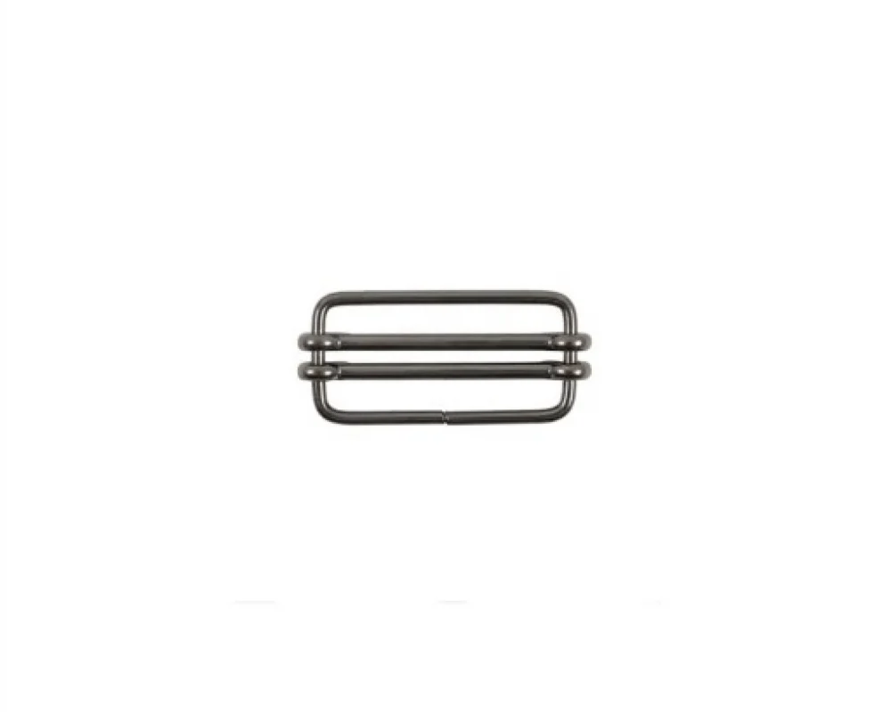 4.5 Cm Ayar Toka Çift Sürgülü - Siyah Free Nikel