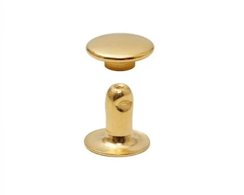 6 Mm Trop Rıvet Cap Part Long - Sıcak Sarı Free Nikel