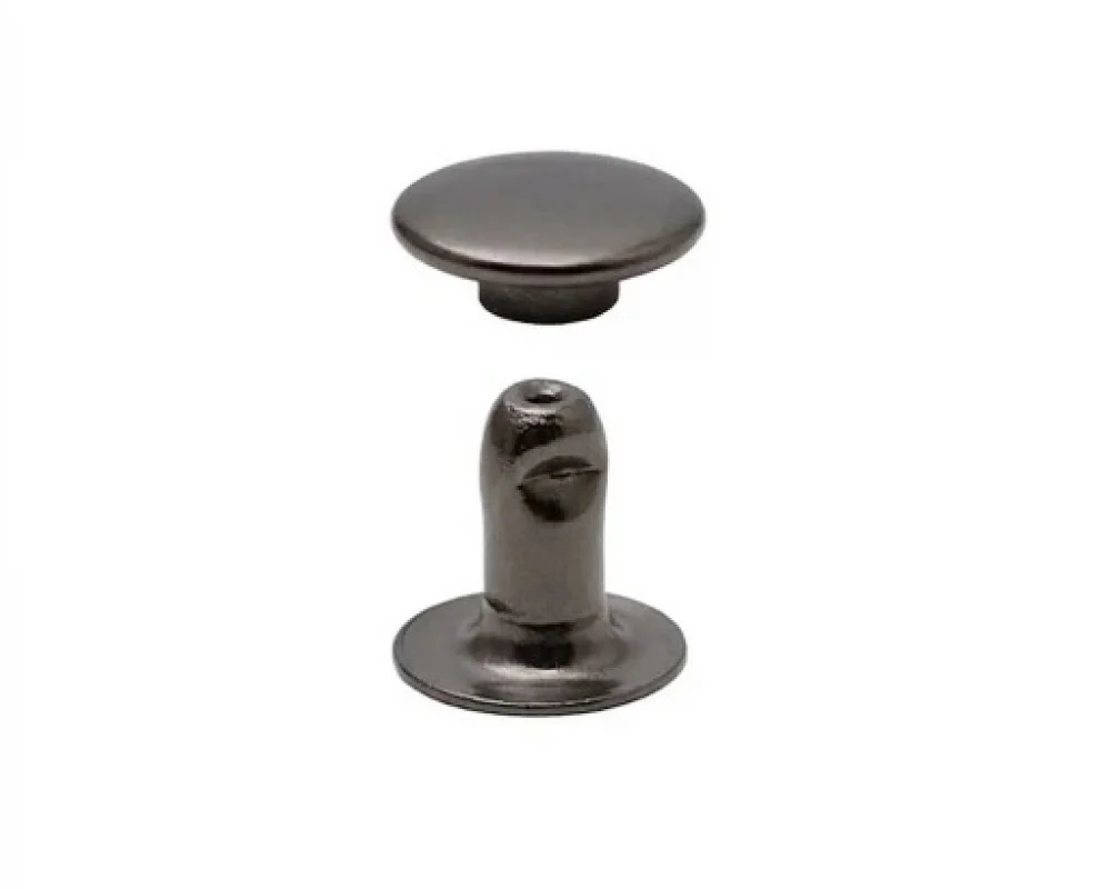 6 Mm Trop Rıvet Cap Part Long - Siyah Nikel*
