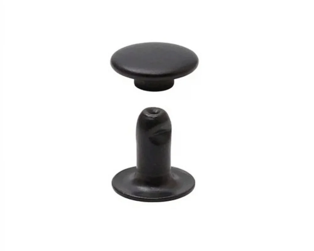 7 Mm Trop Rıvet Cap Part Long - Avrupa Siyah Oksit
