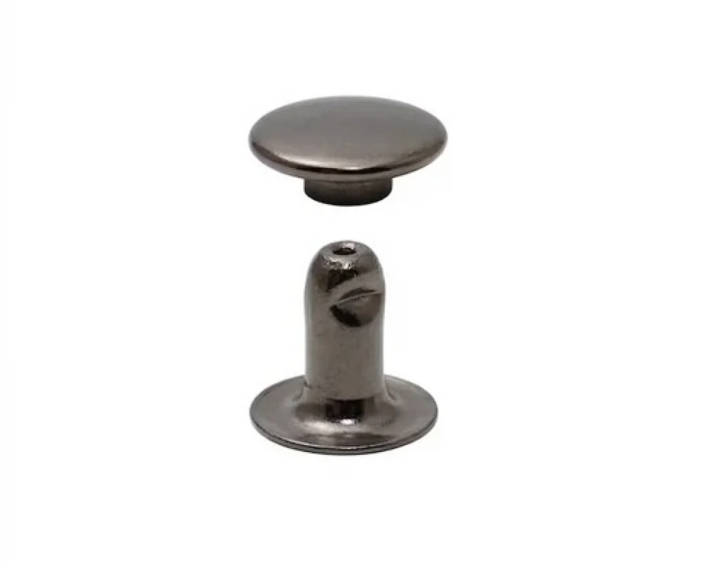 7 Mm Trop Rıvet Cap Part Long - Siyah Nikel*
