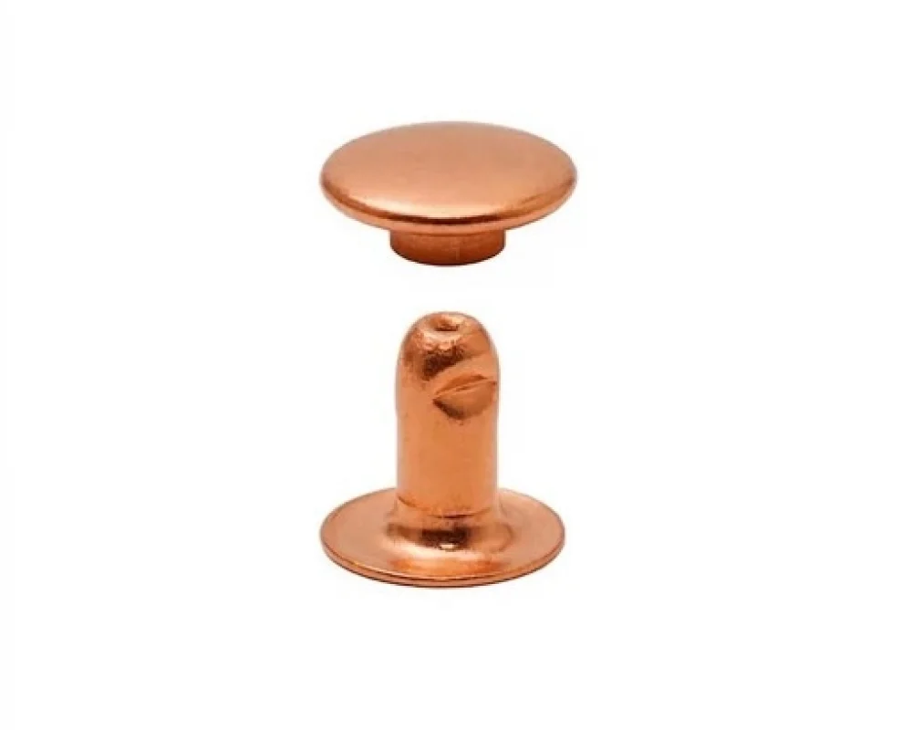7 Mm Trop Rıvet Cap Part Long - Bakır