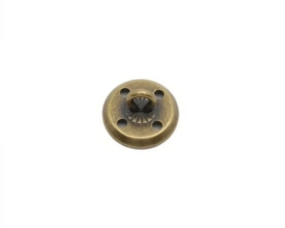 13.3 Mm Tel Ayak Düğme Çanak - Antik Sarı