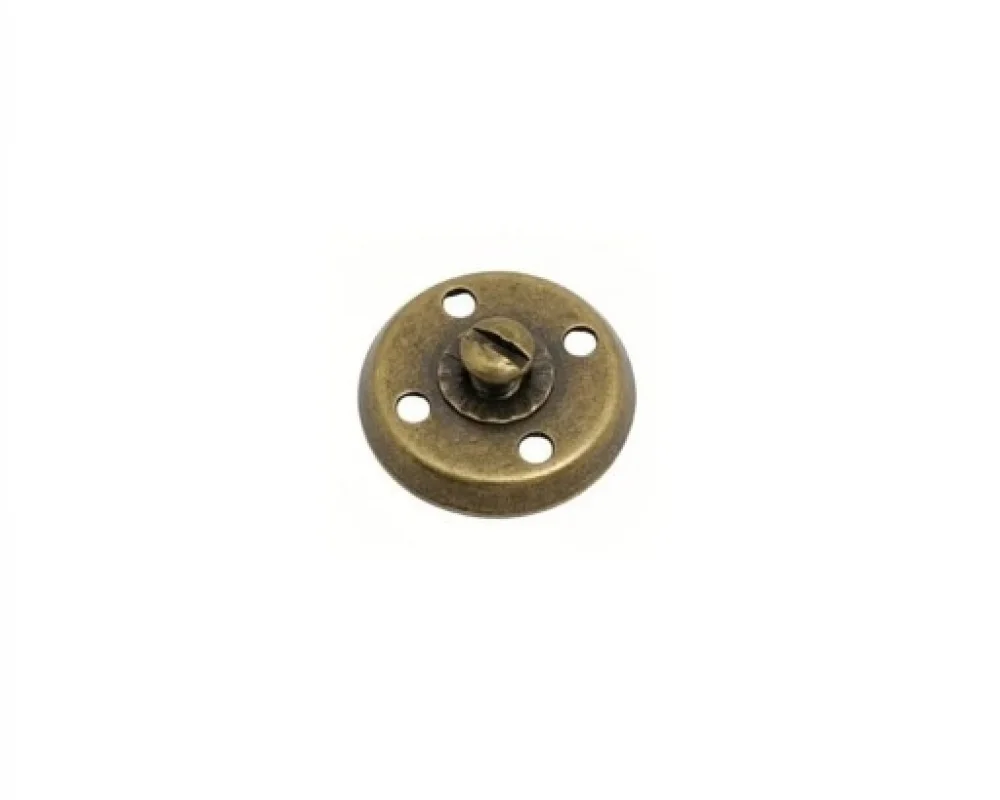 19.8 Mm Tel Ayak Düğme Çanak - Antik Sarı