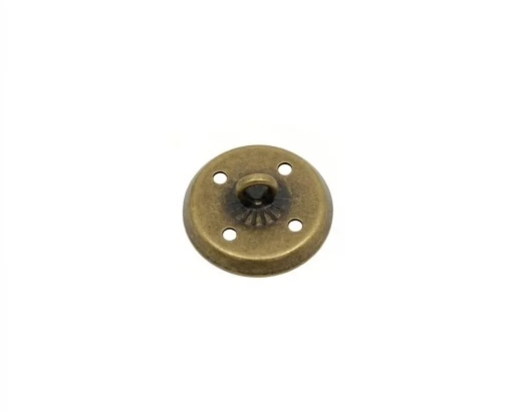 21.3 Mm Tel Ayak Düğme Çanak - Antik Sarı