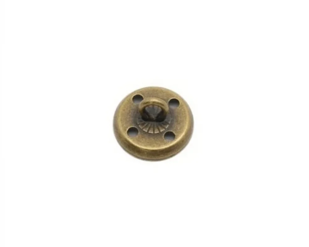 21.8 Mm Tel Ayak Düğme Çanak - Antik Sarı