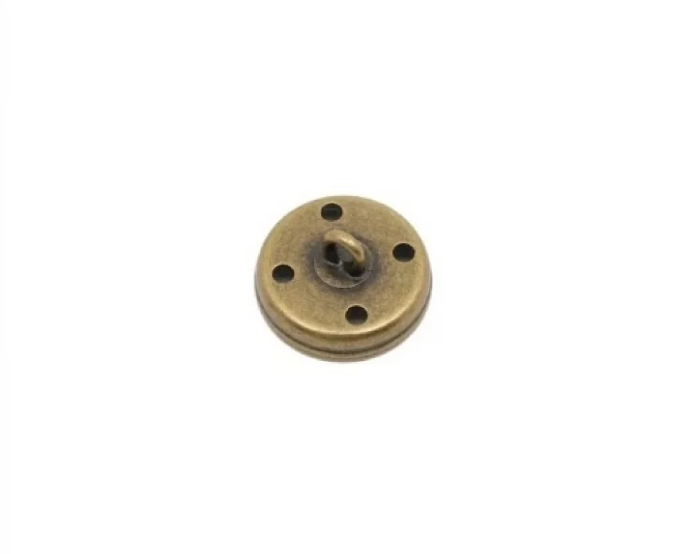 25.20 Mm Tel Ayak Düğme Çanak - Antik Sarı