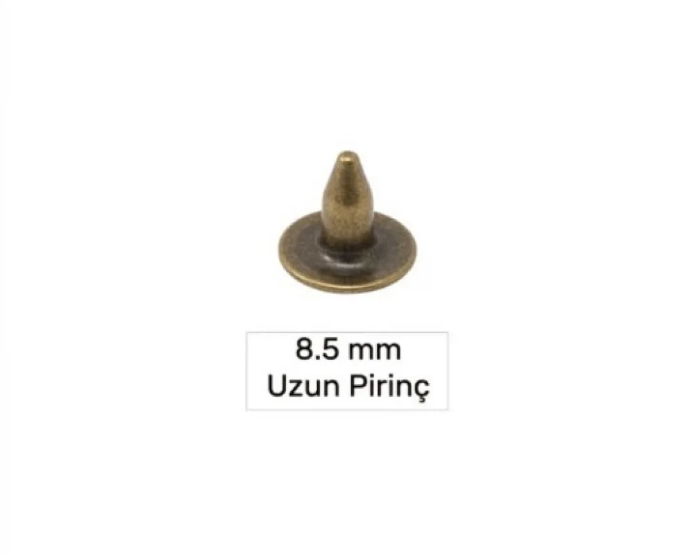 8.5 Mm Pirinç Çivi Uzun - Antik Sarı