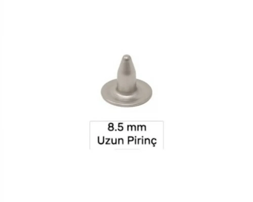 8.5 Mm Pirinç Çivi Uzun - Mat Free Nikel