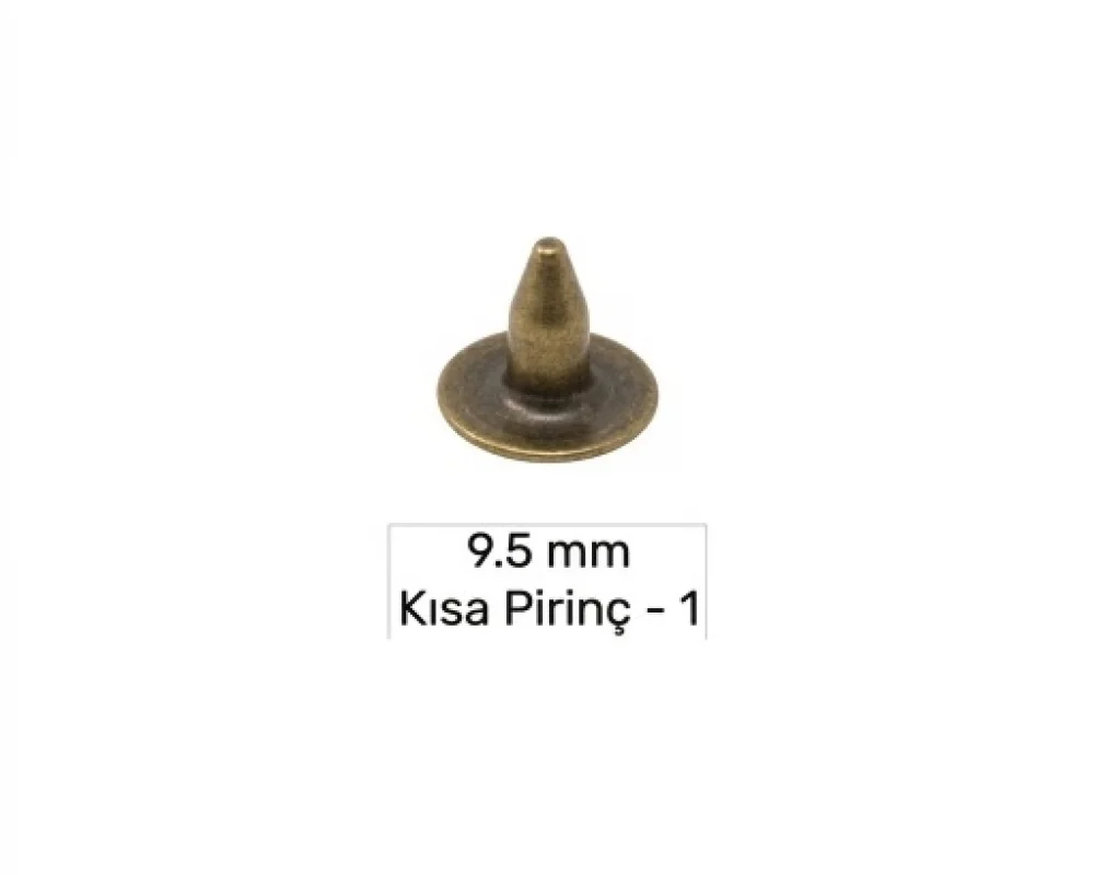 9.5 Mm Pirinç Kısa Çivi-1 - Antik Sarı