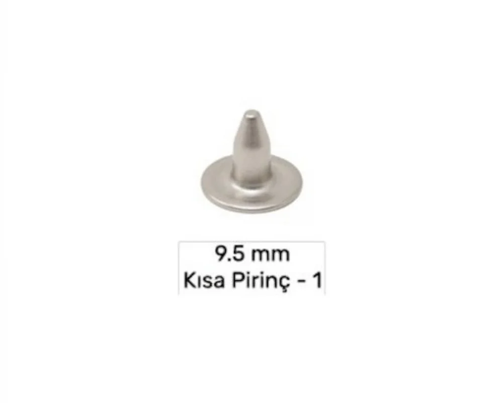 9.5 Mm Pirinç Kısa Çivi-1 - Mat Free Nikel