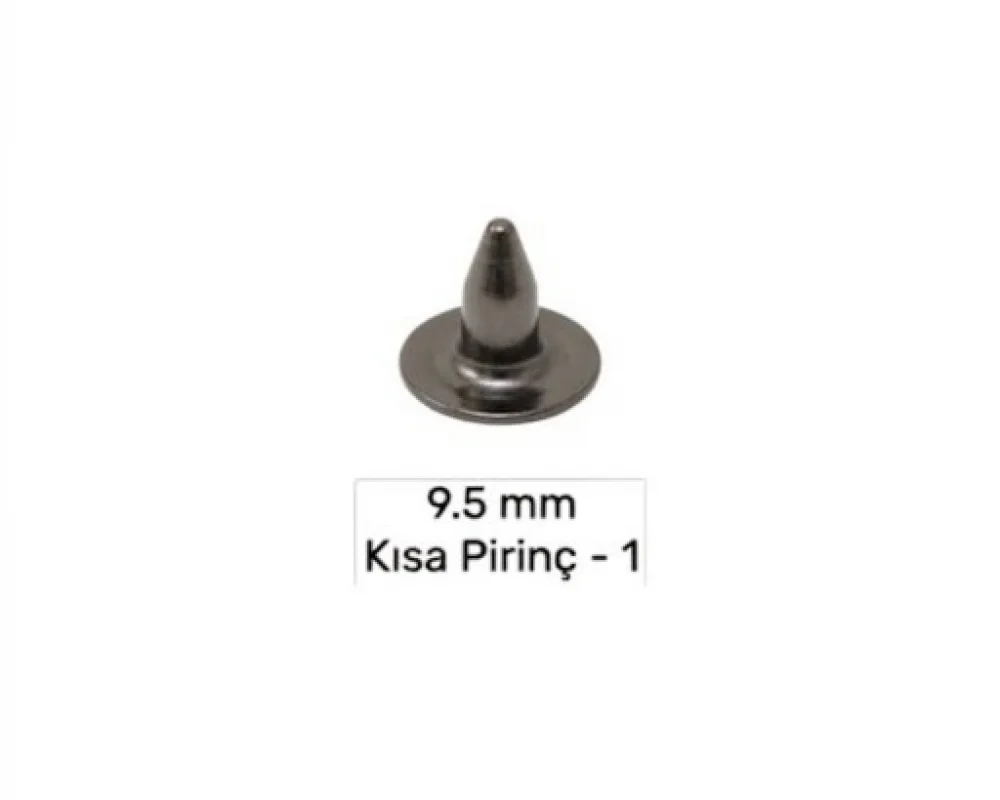 9.5 Mm Pirinç Kısa Çivi-1 - Siyah Nikel*