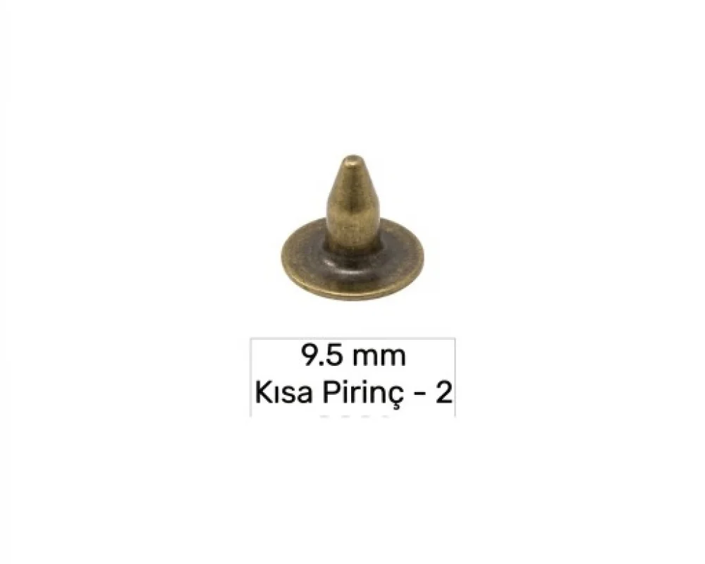 9.5 Mm Pirinç Kısa Çivi-2 - Antik Sarı