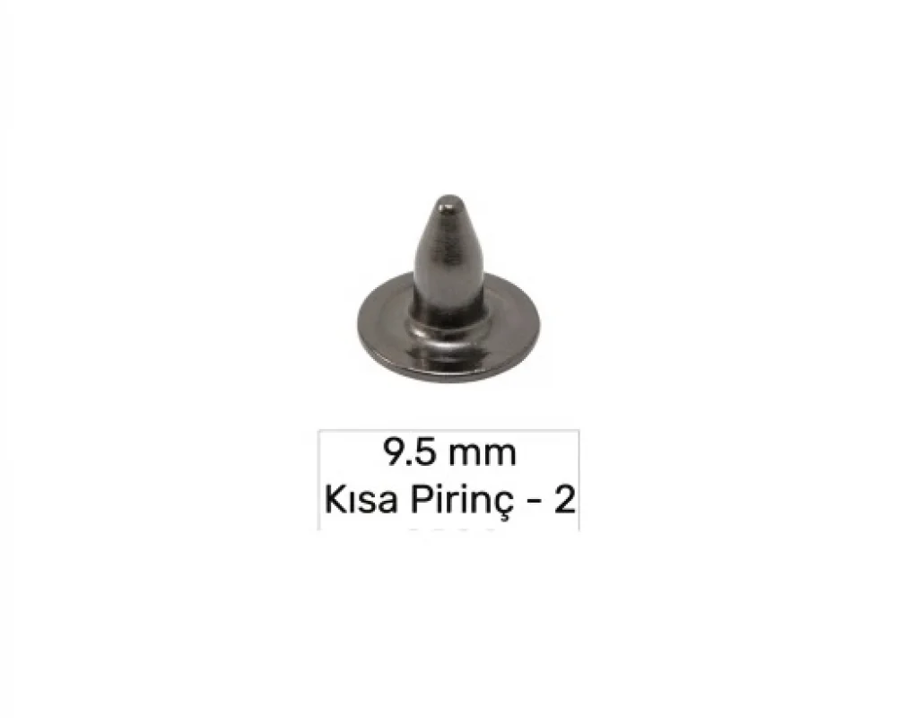 9.5 Mm Pirinç Kısa Çivi-2 - Siyah Free Nikel