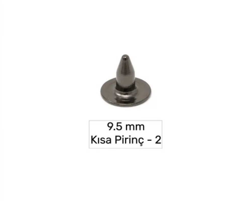 9.5 Mm Pirinç Kısa Çivi-2 - Siyah Nikel*