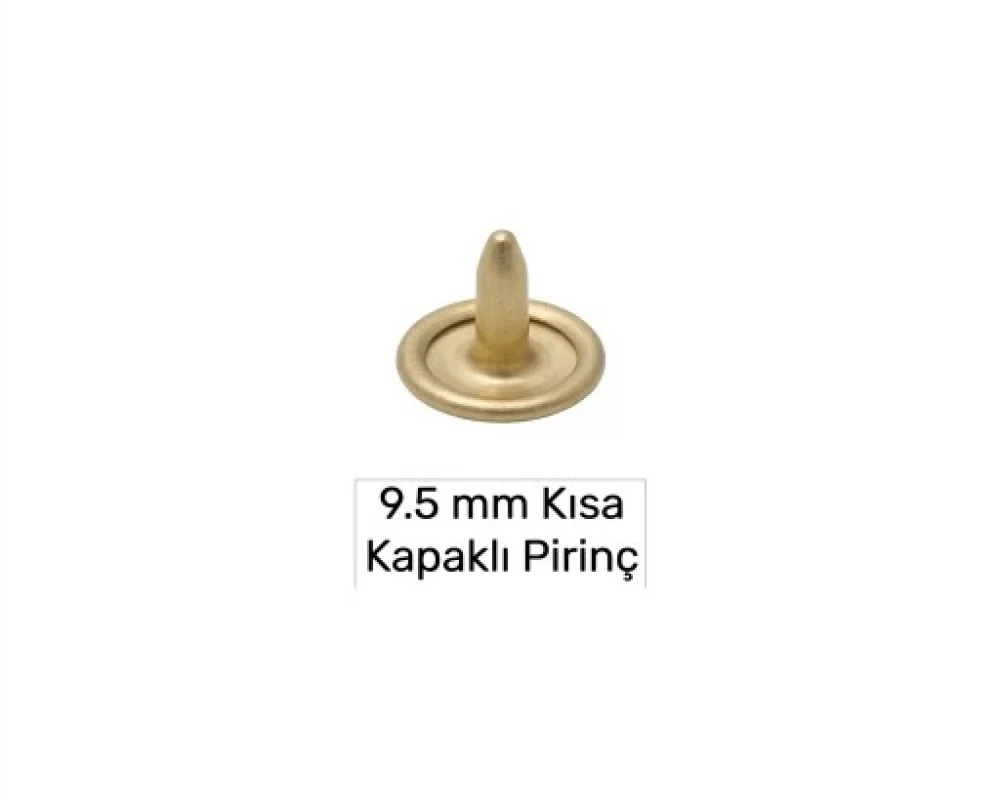 9.5 Mm Pirinç Çivi Kapaklı Kısa - Ham