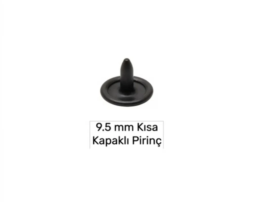 9.5 Mm Pirinç Çivi Kapaklı Kısa - Avrupa Siyah Oksit