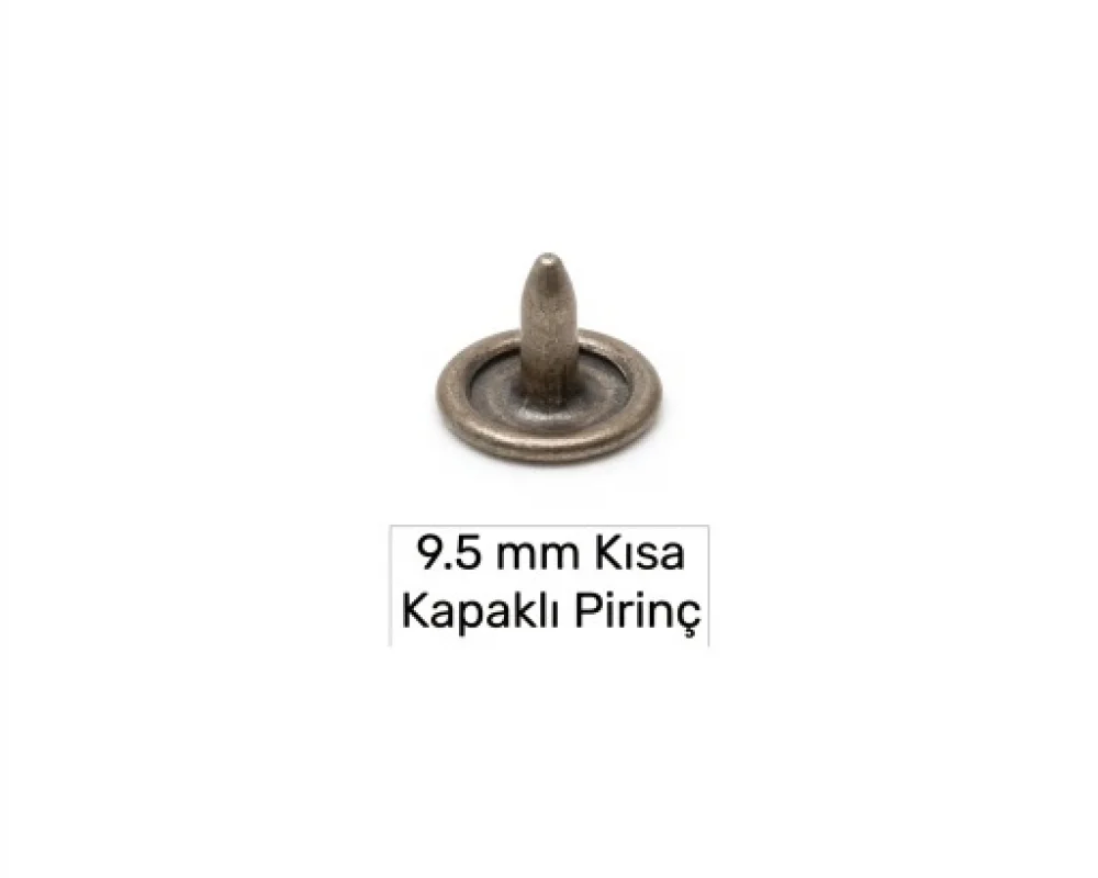 9.5 Mm Pirinç Çivi Kapaklı Kısa - Kalay Oksit