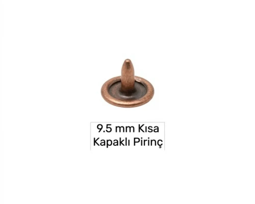9.5 Mm Pirinç Çivi Kapaklı Kısa - Bakır Oksit