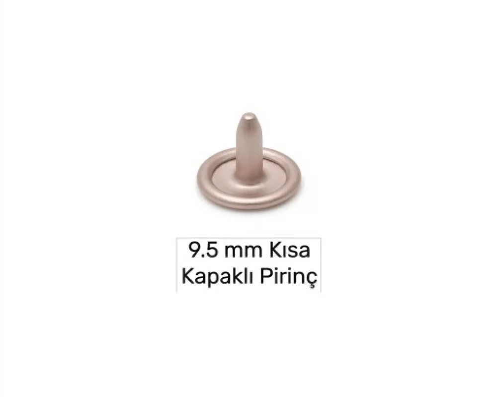 9.5 Mm Pirinç Çivi Kapaklı Kısa - Bakırlı Kalay