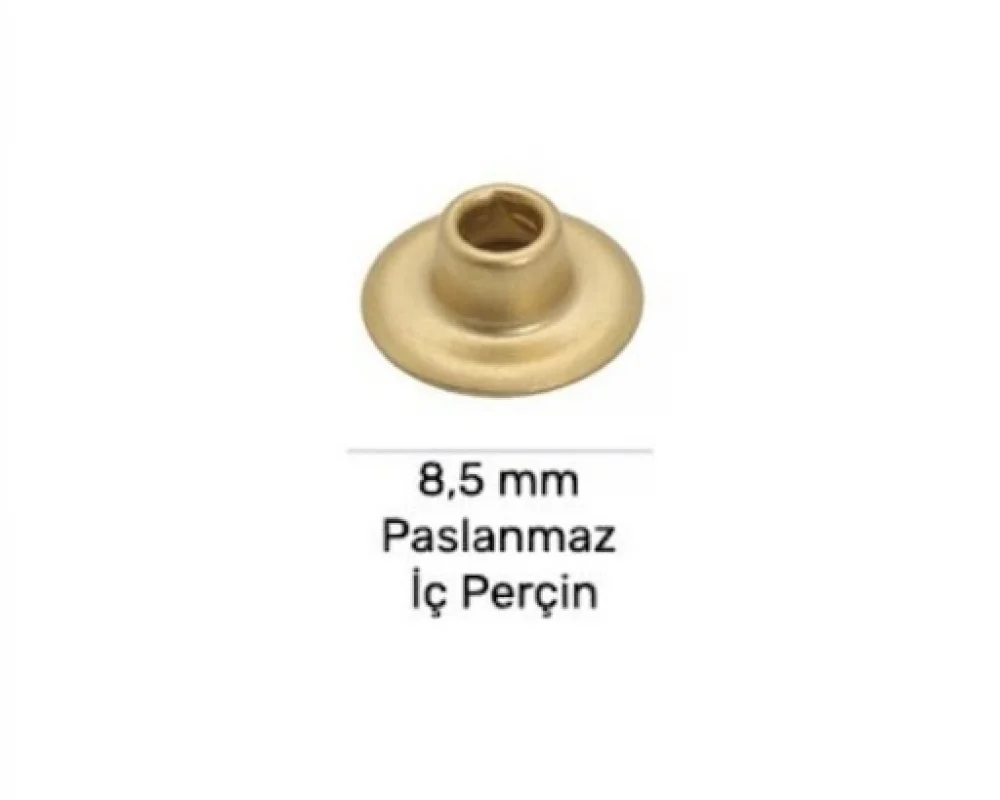 9.5 Mm Paslanmaz Rivet Düz Kapak Parça Demonte - Free Nikel