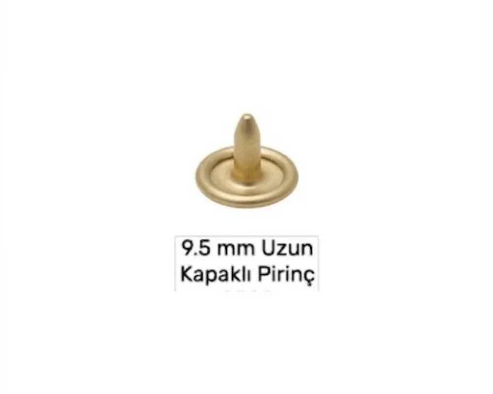 9.5 Mm Pirinç Çivi Kapaklı Uzun - Ham