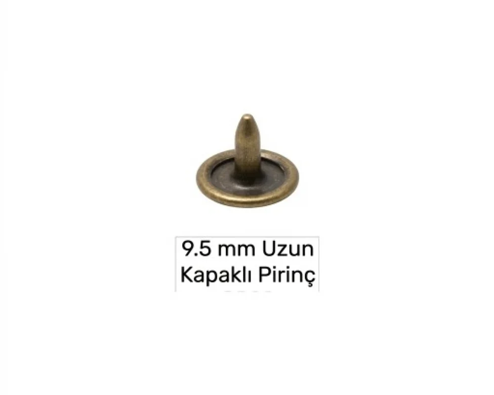 9.5 Mm Pirinç Çivi Kapaklı Uzun - Antik Sarı