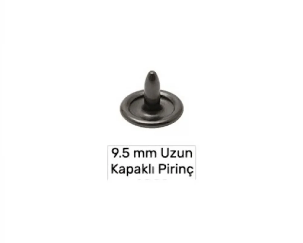 9.5 Mm Pirinç Çivi Kapaklı Uzun - Siyah Free Nikel