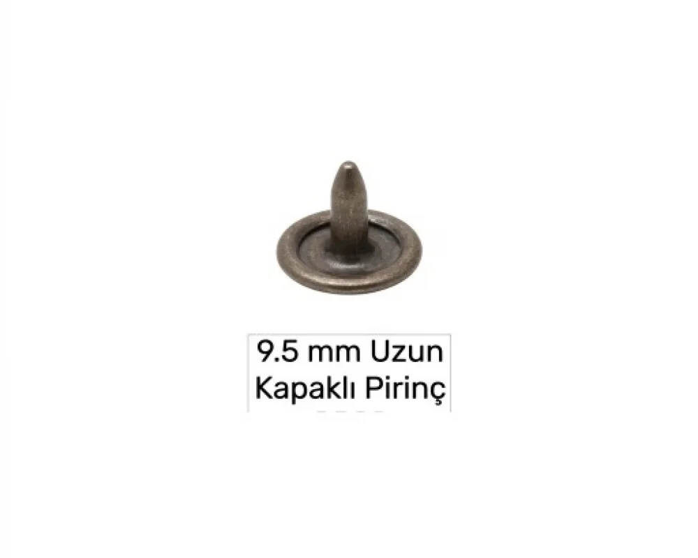 9.5 Mm Pirinç Çivi Kapaklı Uzun - Kalay Oksit